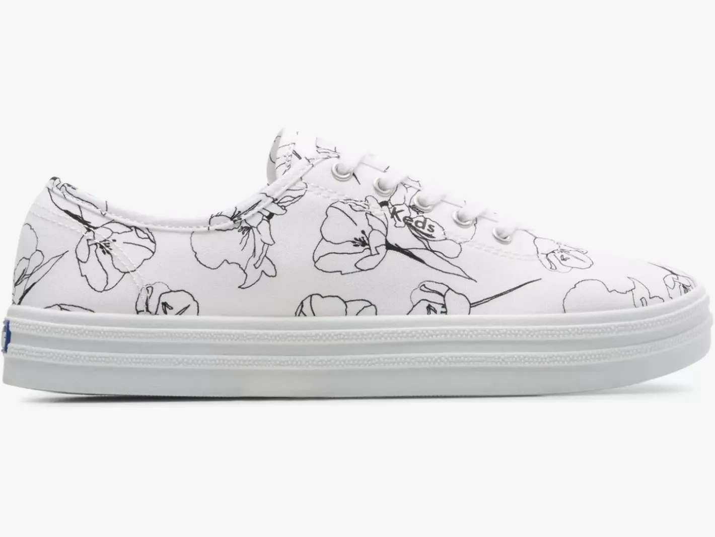 Sale Women's Breezie Canvas Hand Drawn Print Sneaker Women Lace Ups