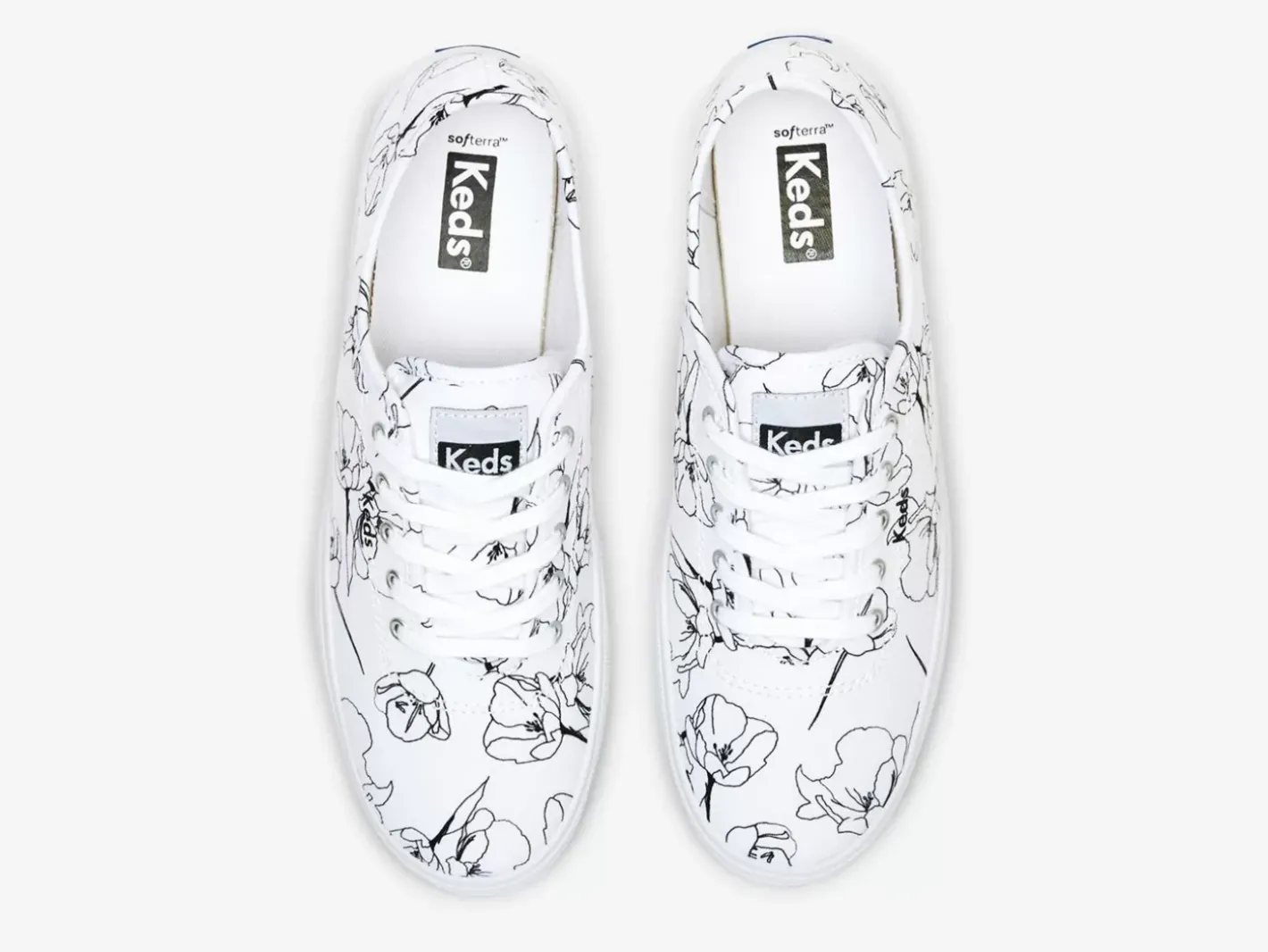 Sale Women's Breezie Canvas Hand Drawn Print Sneaker Women Lace Ups