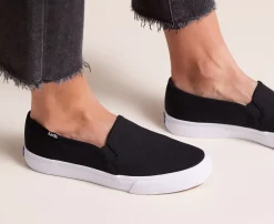 Best Women's Double Decker Canvas Slip On Sneaker Women Slip Ons
