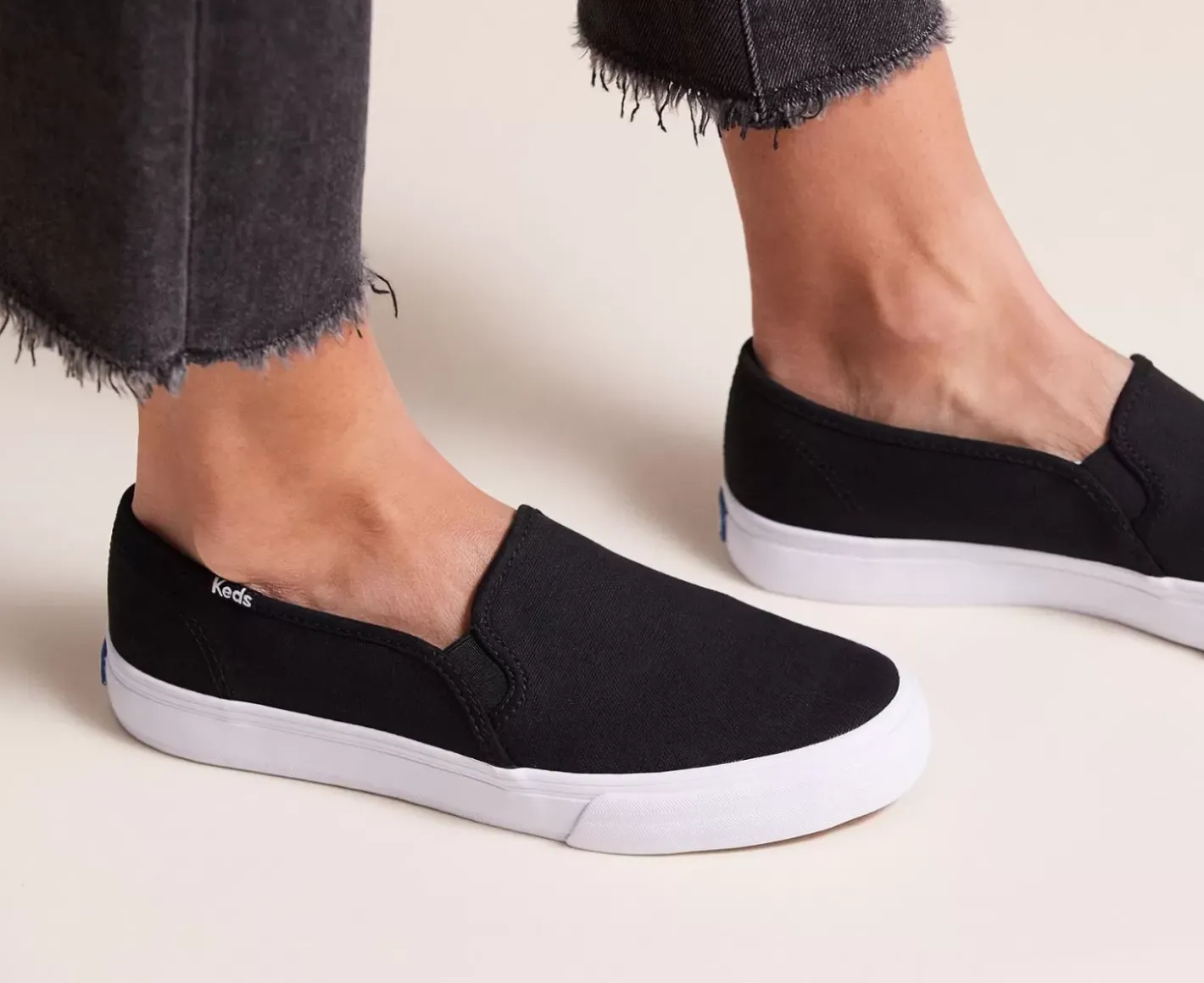 Best Women's Double Decker Canvas Slip On Sneaker Women Slip Ons
