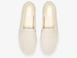 Clearance Women's Double Decker Perf Suede Slip On Sneaker Women Slip Ons