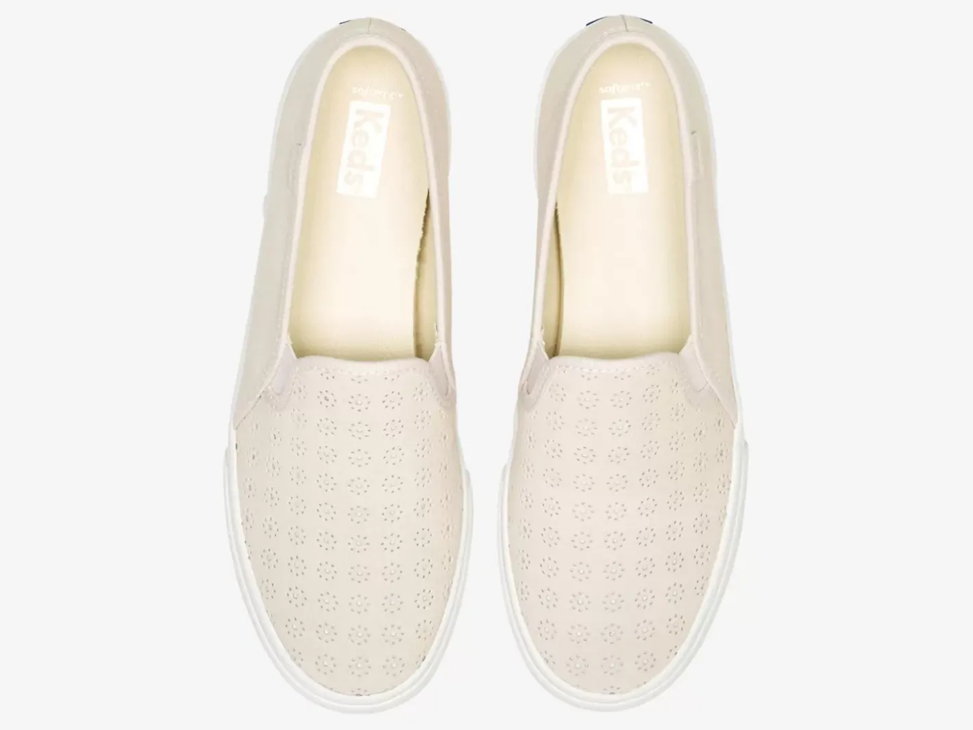 Clearance Women's Double Decker Perf Suede Slip On Sneaker Women Slip Ons