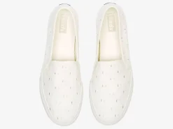 Outlet Women's Double Decker Textile Slip On Sneaker Women Slip Ons