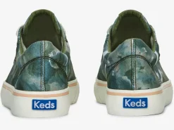 Discount Women's Jump Kick Canvas Abstract Floral Print Sneaker Women Lace Ups