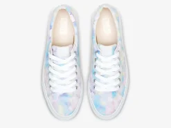 Outlet Women's Jump Kick Canvas Abstract Floral Print Sneaker Women Lace Ups