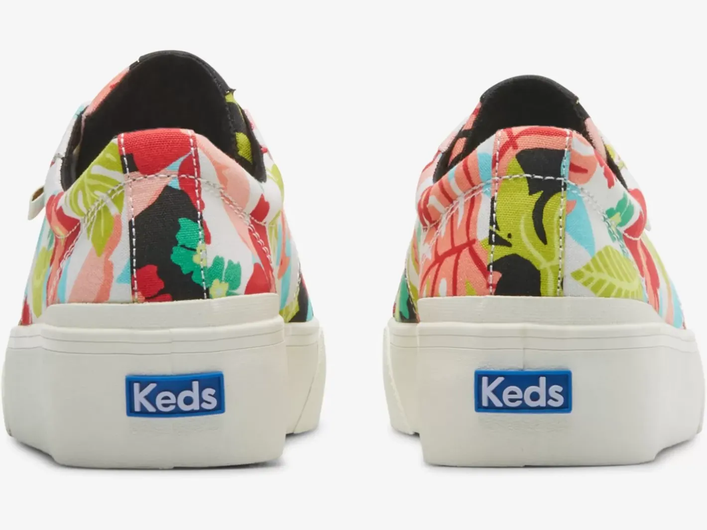 Hot Women's Jump Kick Duo Tropical Print Sneaker Women Platforms