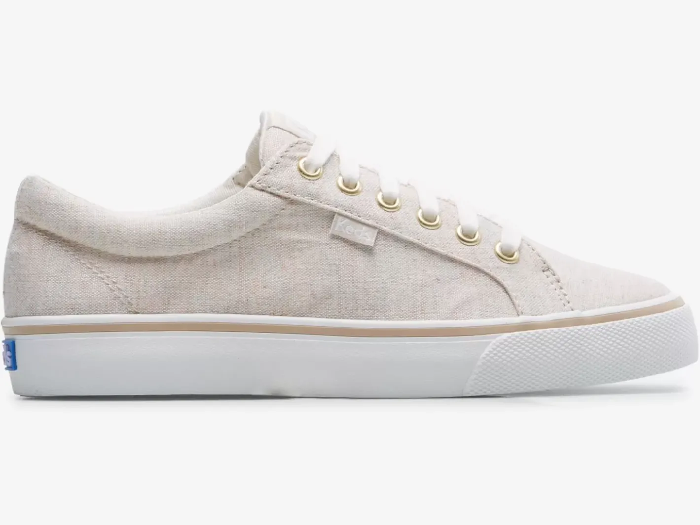 Sale Women's Jump Kick Linen Fleck Sneaker Women Lace Ups