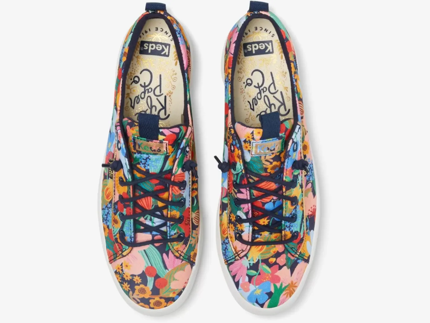 New Women's X Rifle Paper Co. Kickback Sicily Women Slip Ons