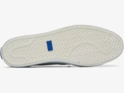 New Women's Kickback Canvas Dots Print Sneaker Women Slip Ons