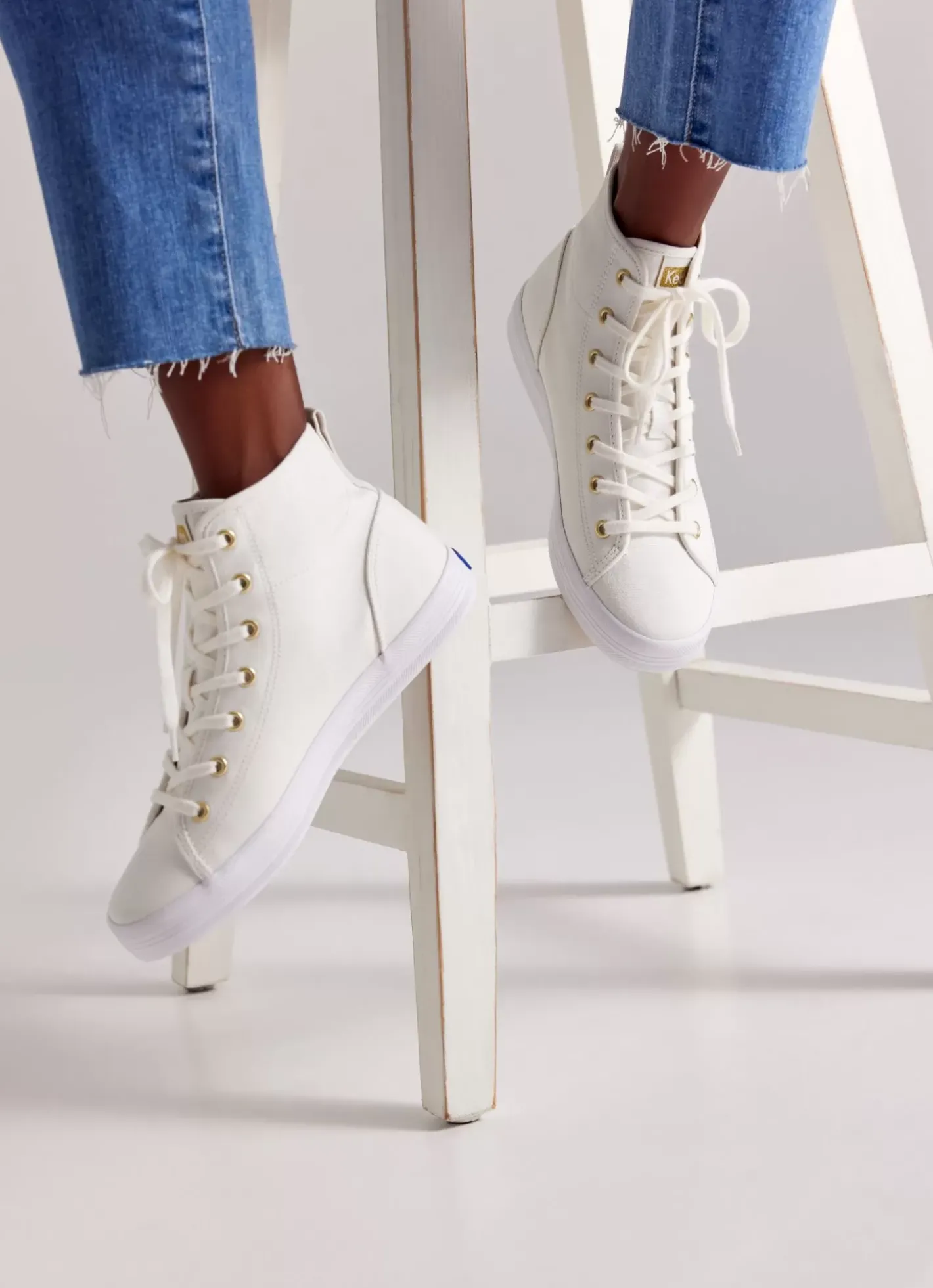 New Women's Kickstart Hi Canvas Sneaker Women Lace Ups