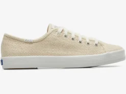Women's Kickstart Metallic Textile Sneaker Women Lace Ups