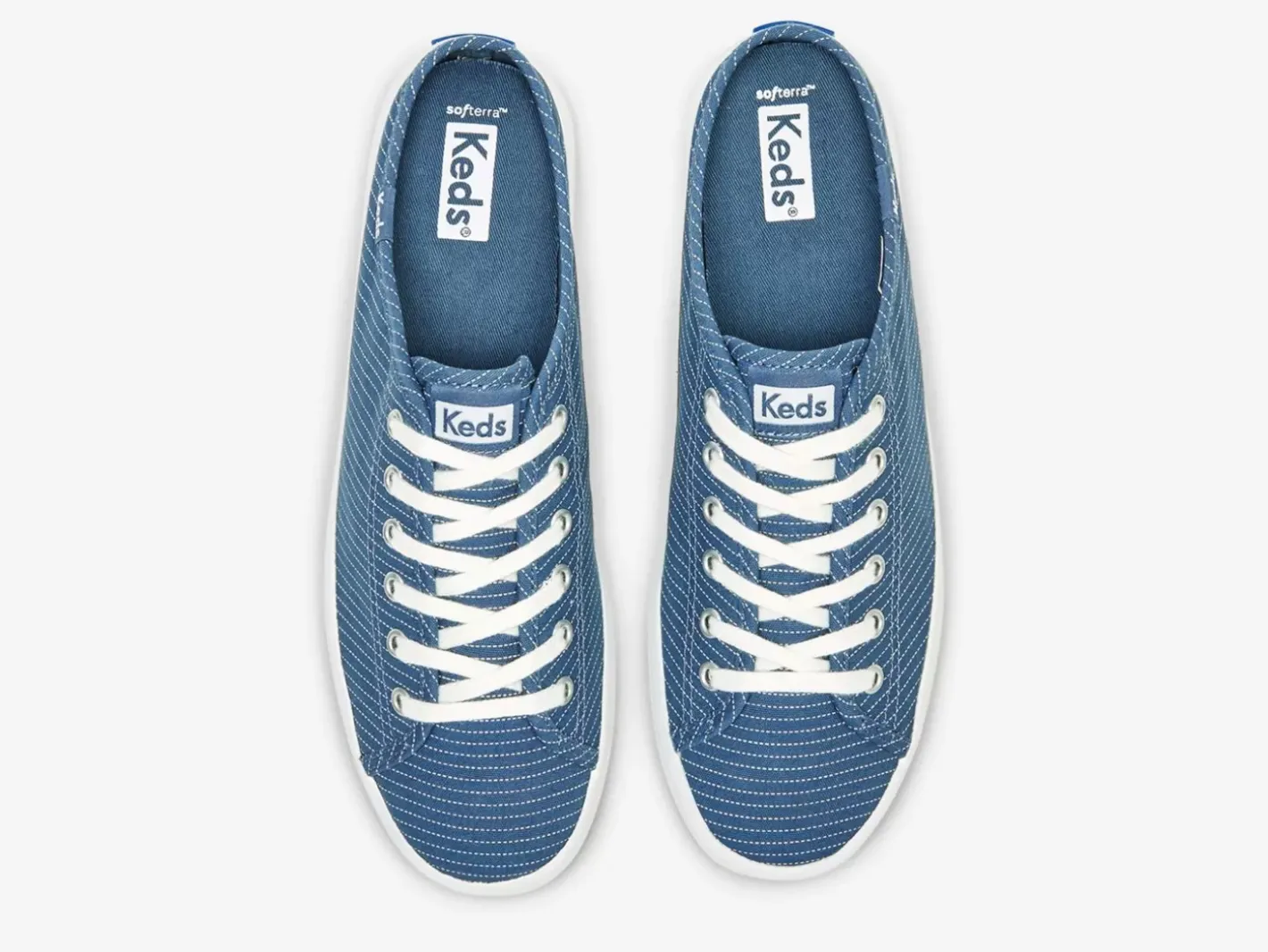 Hot Women's Kickstart Mule Canvas Stripe Slip On Sneaker Women Mules