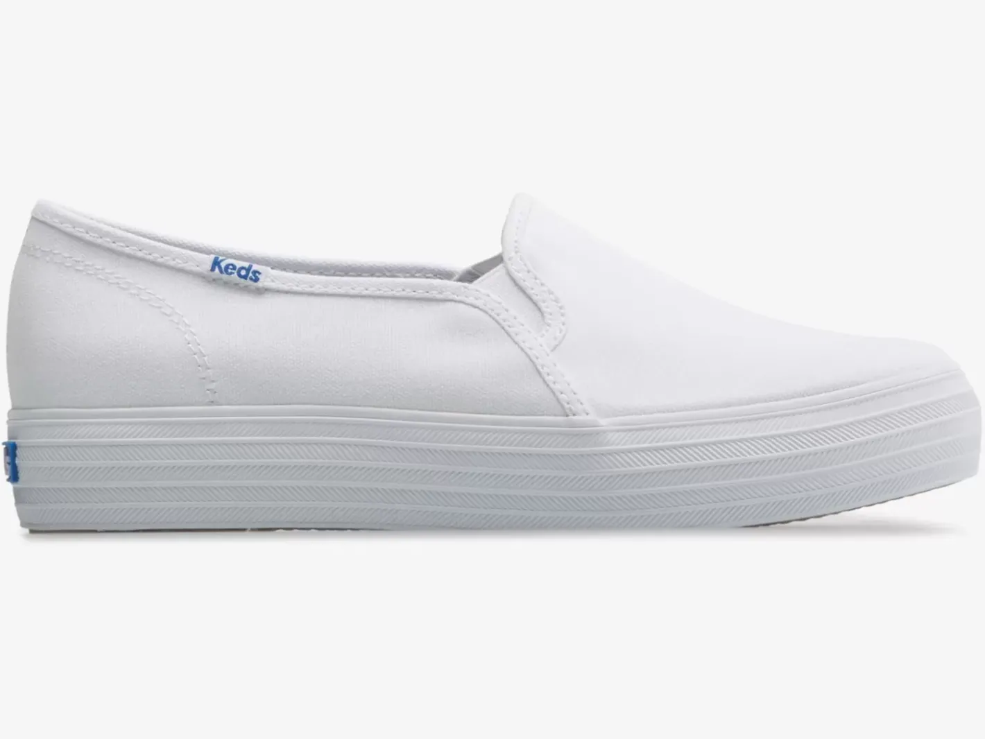 Women's Triple Decker Canvas Slip On Sneaker Women Platforms