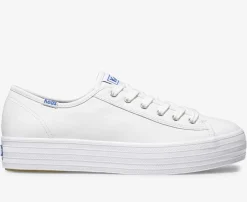 Discount Women's Triple Kick Leather Sneaker Women Platforms