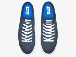 Hot Women's Triple Kick Mule Canvas Slip On Sneaker Women Platforms