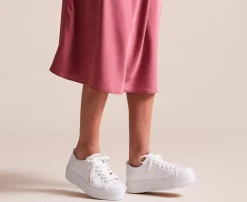 Discount Women's Triple Up Leather Sneaker Women Platforms